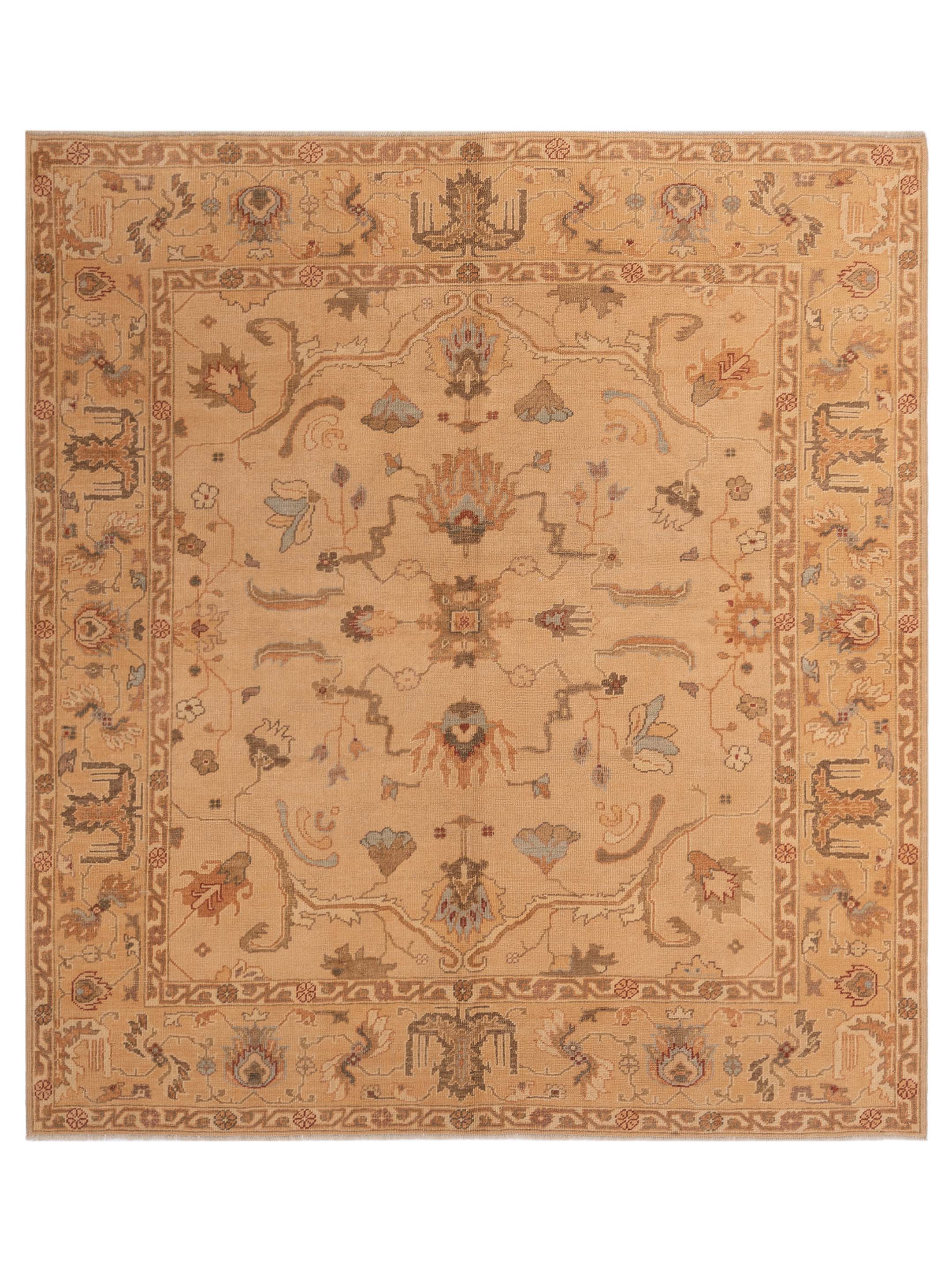 Oushak Traditional Gold Gold 8x9 Rug	